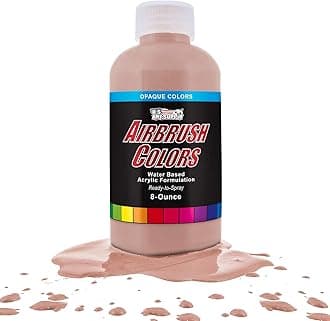 US Art Supply Flesh Opaque Acrylic Airbrush Paint 8 oz.