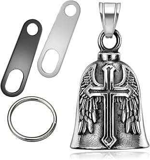 Guardian Angel Motorcycle Bell Lucky Bells Drive Safe Pendant Accessory for Guard Riding Safety