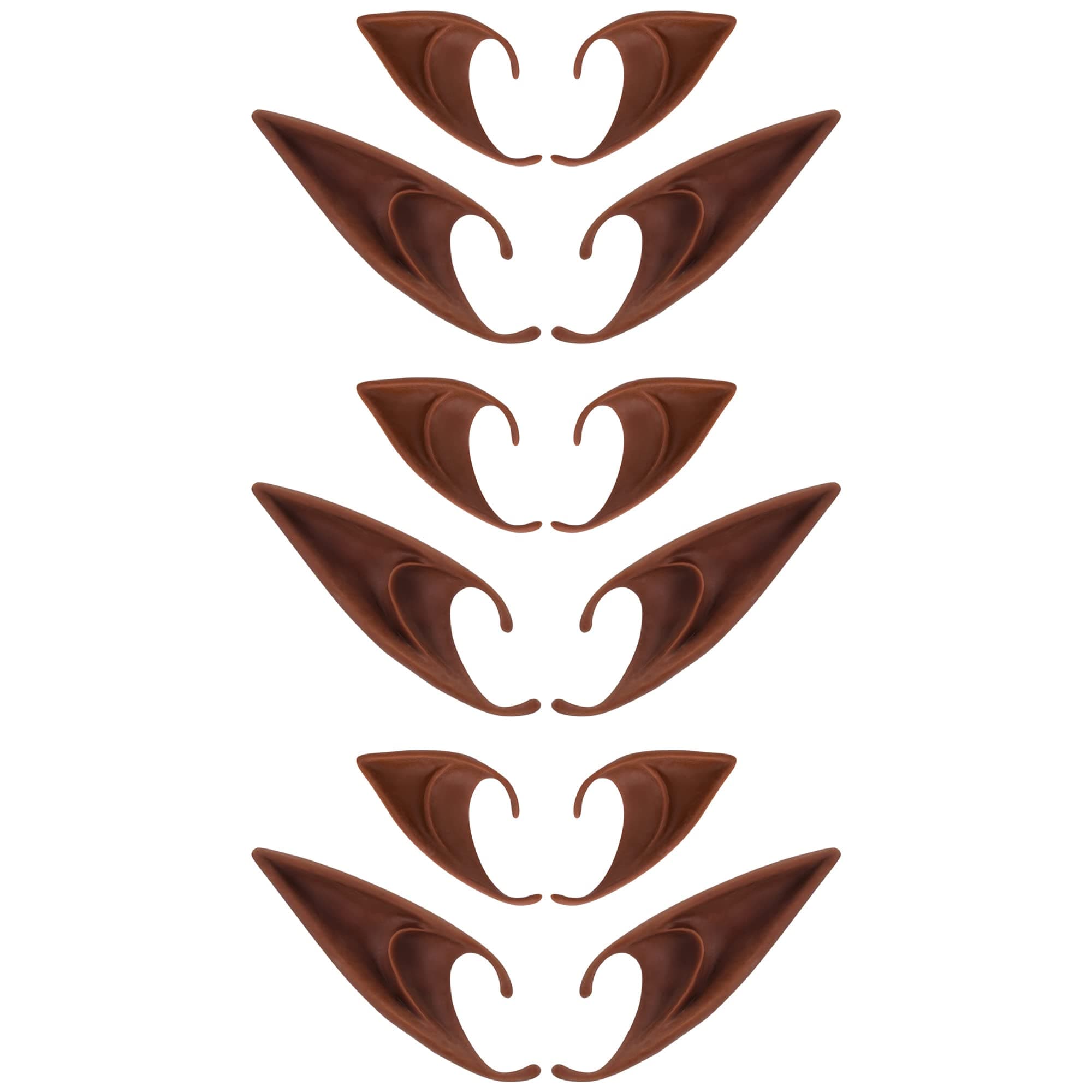 Fairy Pixie Elf Ears - Cosplay Soft Pointed Ears Elven Masquerade Vampire Fairy Ears Makeup Costume Accessories