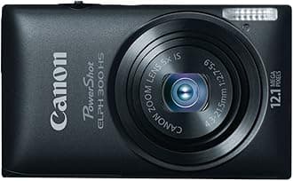 Canon PowerShot ELPH 300 HS 12.1 MP Digital Camera (Black)