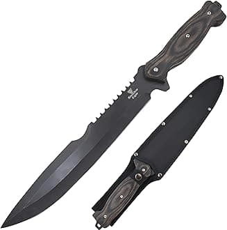 - Snake Eye Tactical Full Tang Hunting Camping Outdoor Fix Blade Gardening Machete (Grey)