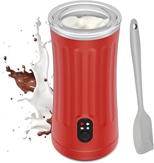 Milk Frother, 4 in 1 Electric Milk Steamer, Automatic Warm and Cold Foam frother for Coffee, Latte, Macchiato, Cappuccino, Hot Chocolate