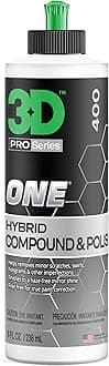 One Car Scratch & Swirl Remover Hybrid Rubbing Compound & Polish Buffing Compound for True Paint Correction 8oz Made in USA
