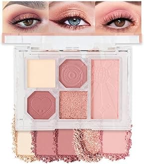 5 Colors Eyeshadow Palette Makeup, Matte Shimmer Eye Shadow Palette, Long Lasting Naturing-Looking, paleta de sombras de ojos,Everyday to Eye Makeup Looks,Vegan & Cruelty-free 02#
