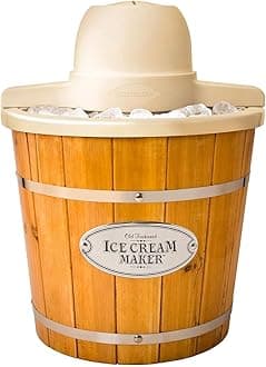 Wood Bucket Ice Cream Maker, 4-Qaurt,