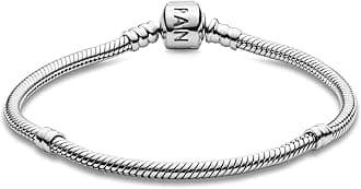 Pandora Iconic Charm Bracelet for Charms Women's Sterling Silver Snake Chain Moments Bracelet with Innovative Threading System Express Unique Style
