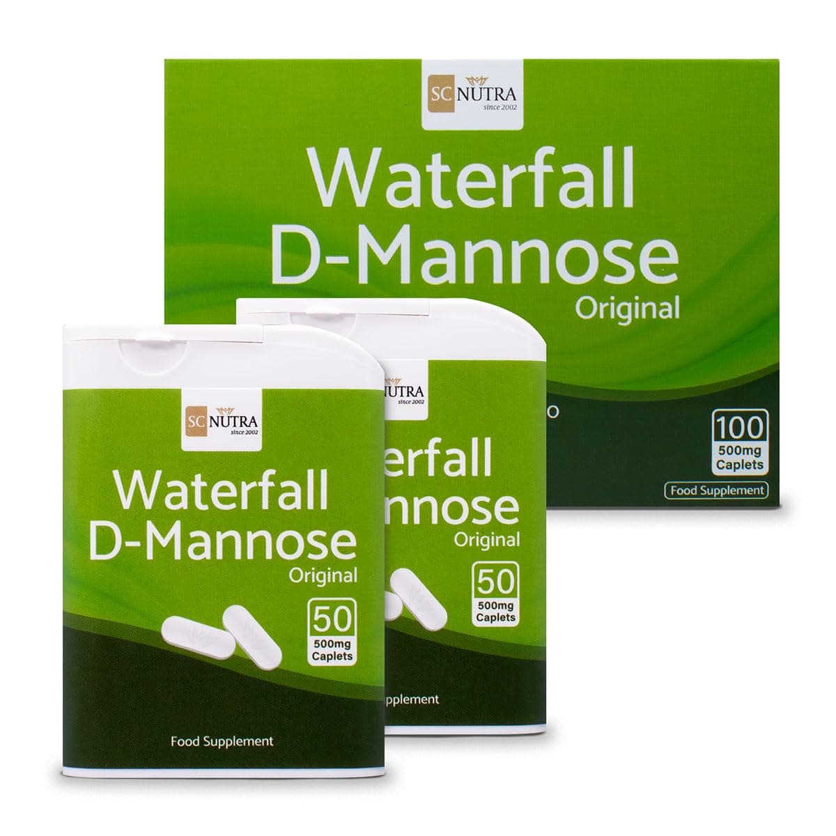 Waterfall D-Mannose 500mg Tablets 100