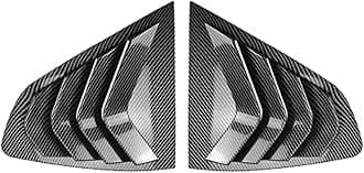 2Pcs Side Window Blind Rear Car Rear Window Louver Decor Accessory, Compatible with BMW X4 G02 2018+, B Carbon Fiber Look