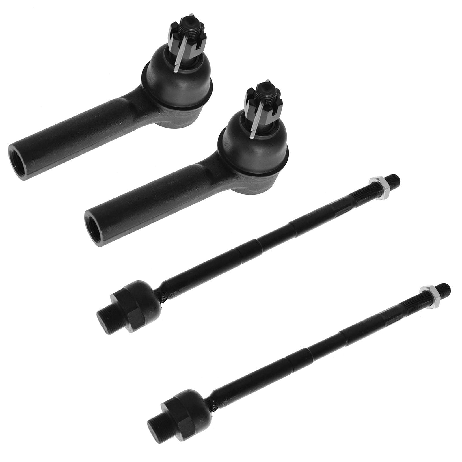 TRQ Front Inner and Outer Tie Rod Set 4 Piece Compatible with 2002-2005 Dodge Ram 1500