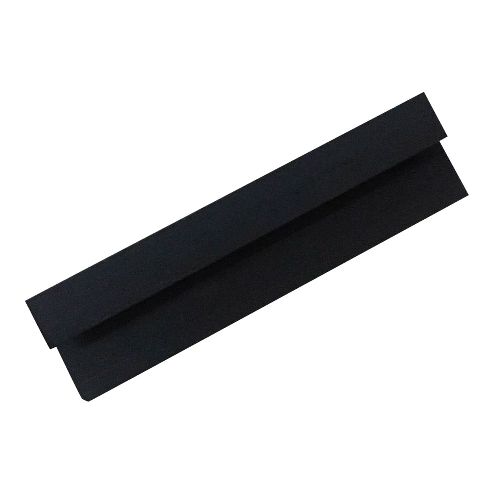 DBS Black 8mm End Cap Trim 2.6m for Wall Panels Shower Bathroom Plastic PVC Cladding