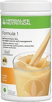 Herbalife Formula 1 Nutritional Shake Mix, Weight Management Meal Replacement, 500g (500 Gram, Orange)