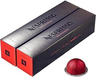 20 Nespresso Vertuo Half Caffeinato (Semi Decaffeinated) Coffee Capsules