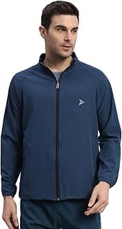 FITINCNS Jacket for Men with Two Closer Zipper Pockets - Sports and Casual Wear