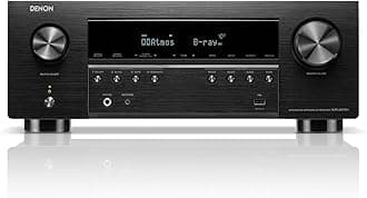 Denon AVR-S970H 8K AV Receiver, 7.2ch Home Cinema Amplifier, Dolby Atmos, DTS:X, Dolby Surround Sound, and DTS Neural:X, Alexa Compatible, Bluetooth, AirPlay 2 and HEOS Built-in Multiroom Audio, Black