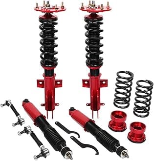 OCPTY Coilovers Suspension Lowering Kit Adjustable Height Full Coil Springs Struts Shock fit for 2005-2014 for Ford for Mustang