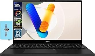 ASUS Vivobook Pro 15 Creator Laptop 15.6" OLED FHD 600nits Display (Intel Core Ultra 9-185H, RTX 3050 6GB, 24GB DDR5 RAM, 2x2TB PCIe SSD RAID 0 (4TB), Backlit KB, Thunderbolt 4, Win11P) w/DKZ USB Hub