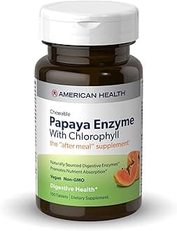 Chewable Papaya Enzyme with Chlorophyll 100 Chwbls