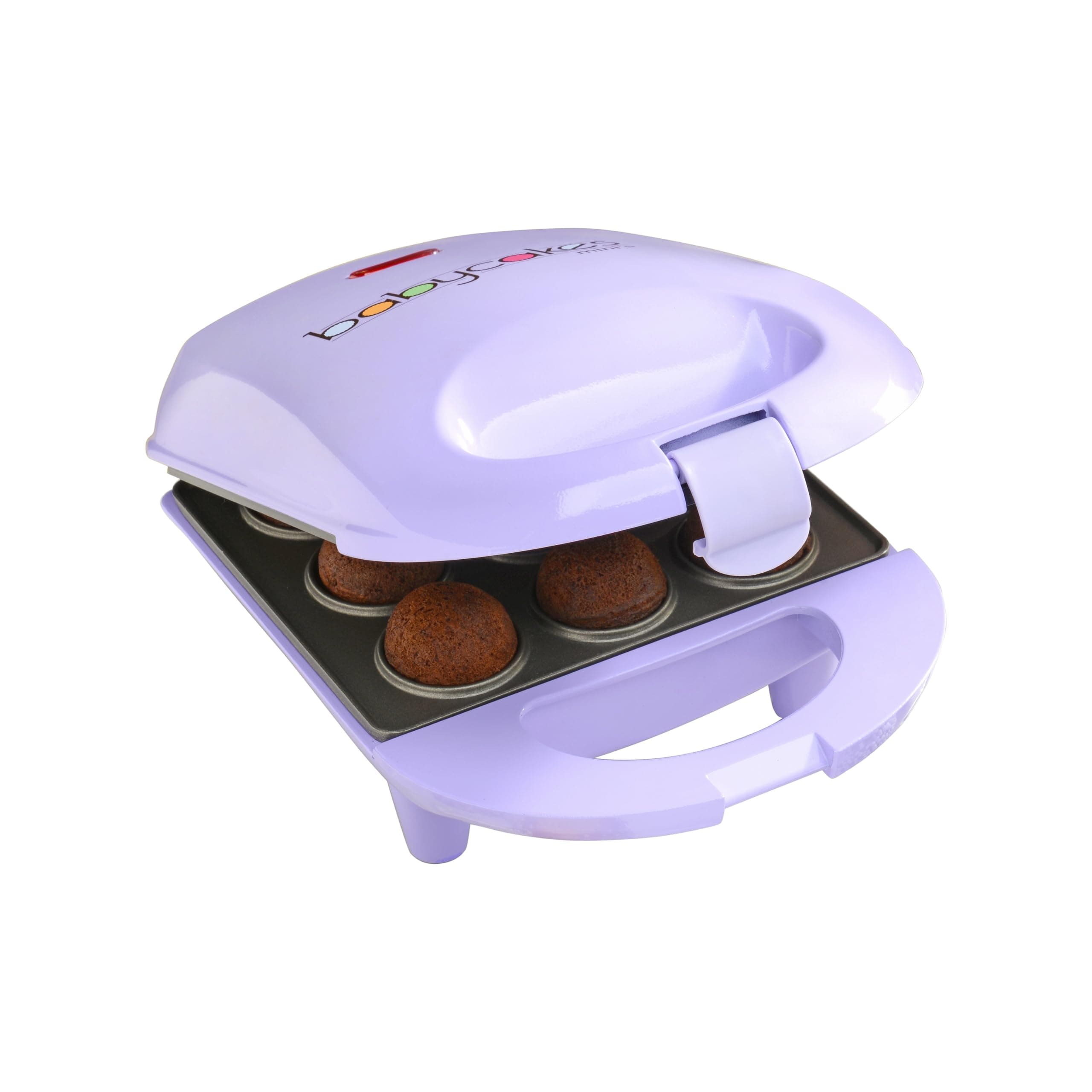 Mini Cake Pop Maker by Select Brands - Easy-to-Use Machine - Recipes Included - Non-Stick Coating, Non-Skid Feet & Power Light - Makes 9 Cake Pops