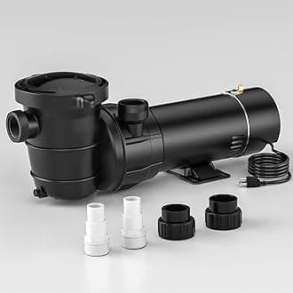 2HP Pool Pump, 4800GPH Flow, 40FT Head Lift,Swimming Pool Pump with 7Feet Power Cord, Self-Priming Water Pump for Inground/Above Ground/Seawater Pools and Hot Tubs, 115V 60HZ AC