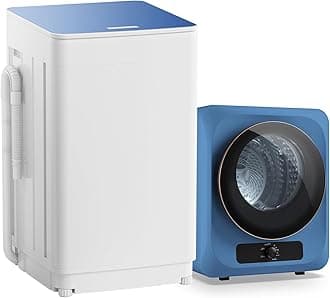 Auertech - 18 lbs Portable Washer and Dryer Combo Set, Fully Automatic Washer, 10 lbs Portable Dryers, Compact Washer and Dryer for Apartment, RV