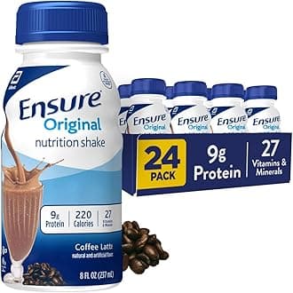 Original Coffee Latte Nutrition Shake | Small Meal Replacement Shake | Ready To Drink | 9g Protein, 27 Vitamins and Minerals | 8 fl oz - 24 Pack