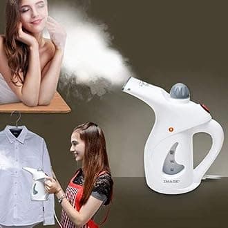 KD ZONE Fast Heat-up Portable Handheld Garment/Facial Vapor Steamer Iron Brush for Home and Travel Handy (Color may Vary)