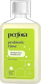 Lemon Mint Mouthwash - 200ml | Alcohol-Free Mouth Wash Liquid With Probiotics, Hyaluronic Acid, & Vitamin C | Freshens Breath & Removes Germs | No Artificial Flavor | Mouthwash For Oral Care