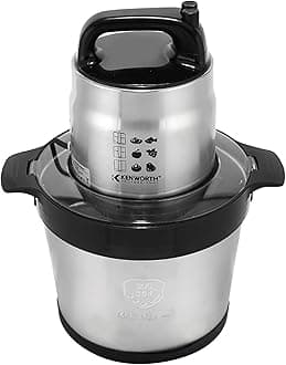 6L Large Capacity Meat Grinder,Food Processors Veggie Chopper with Stainless Steel Bowl 1800W Electric,2 Speed,4 Bi-Level Bladesand Spatula for Baby Food,Meat,Onion,Vegetables,Fruits