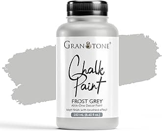 GRANOTONE Chalk Paint for Furniture, Home Decor, Crafts - Eco-Friendly - All-in-One - No Wax Needed- 250 ML (FROST GREY)