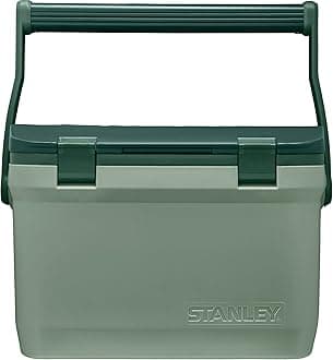 Stanley Adventure Outdoor Cooler 16 qt | Heavy Duty Outdoor Camping Cooler with Easy Carry Top Handle | 36 Hour Cooling Ice Chest for 21 Cans| BPA-Free | Stanley Green