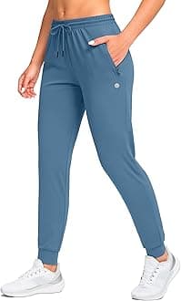 G Gradual Women's Joggers Pants with Zipper Pockets Tapered Running Sweatpants for Women Lounge, Jogging