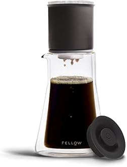 Stagg [XF] Pour-Over Coffee Maker Set - Kit Includes Stagg [XF] Pour-Over Dripper, Stagg Double Wall Glass Carafe, and 30 Paper Filters