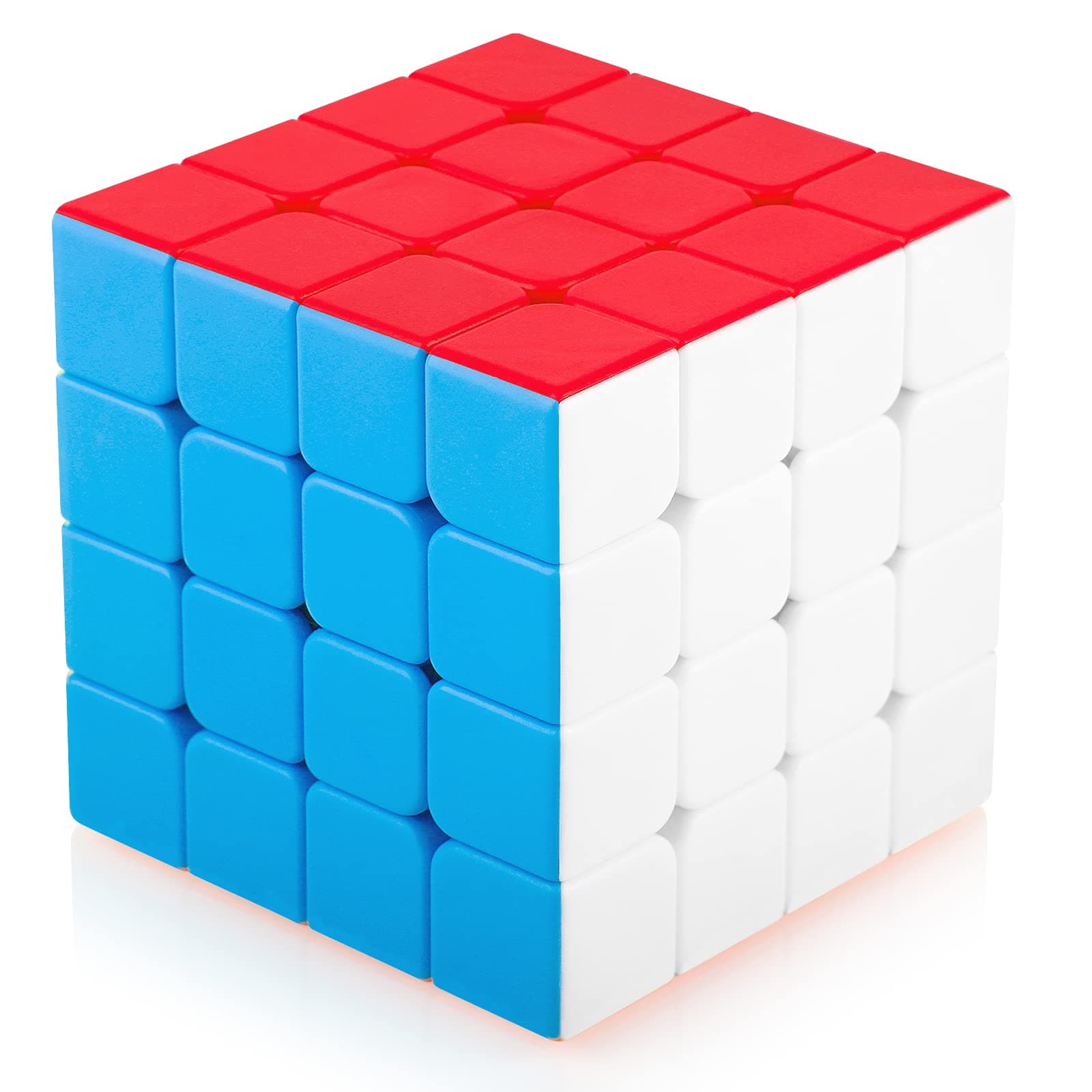 Maomaoyu Speed Magic Cube Stickerless 4x4 4x4x4 Smooth Magic Cube 3D Twist Brain Teasers Stocking Filler Toy