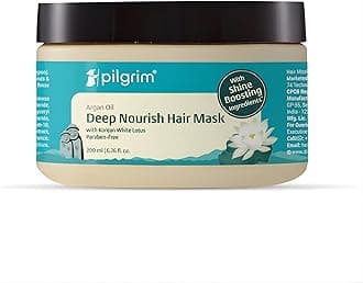 Korean Argan Oil Hair Mask for dry & frizzy hair with White Lotus and Camellia | Hair Mask for smoothening hair, deep conditioning and hair fall control | For Men & Women | 200ml