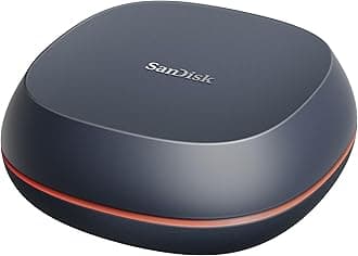 SanDisk Desk Drive SSD 4TB (compatible with Windows computers or Macs, desktop data backup, SSD speed, read speeds up to 1000MB/s, exFAT formatted, automatic backups)