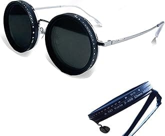 Adjustable Tint Sunglasses Polarized Round Lenses with ND Filter, 9 Gears, Ideal for Beach, Fishing, and Outdoor Activities