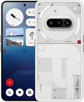 Phone (3a) 256 GB - mobile phone with 50 MP front camera, 30x ultra zoom, 50W fast charging and 6.77" FHD+ flexible AMOLED display - White