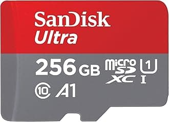 SanDisk 256GB Ultra microSDXC 150MB/s+SD Adapter, Black…