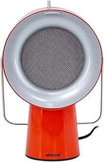 Wired Range Hood | Portable Kitchen Exhaust Fan with 5 Activated Charcoal Air Filter & Stainless-steel Oil Filter | Easy to Clean - Ideal for Indoor Cooktop Use (Cadmium Orange)