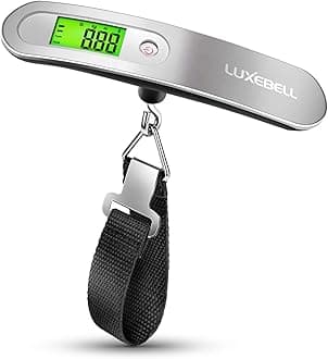 New Portable Digital Luggage Scale With Blue Backlight And Tare Function,88lbs 40kg
