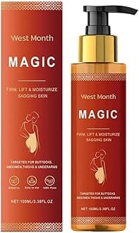 Magic Body Firming Oil – Full Body Use, Hydrating and Firming Skin Oil for Arms, Chest, and Thighs – with Vitamin E, Rosehip, and Almond Oils