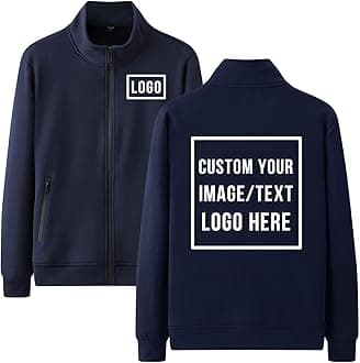 Custom Track Jacket Design Personalized Sweatshirt Womens Jackets Zip Up Fleece Coats