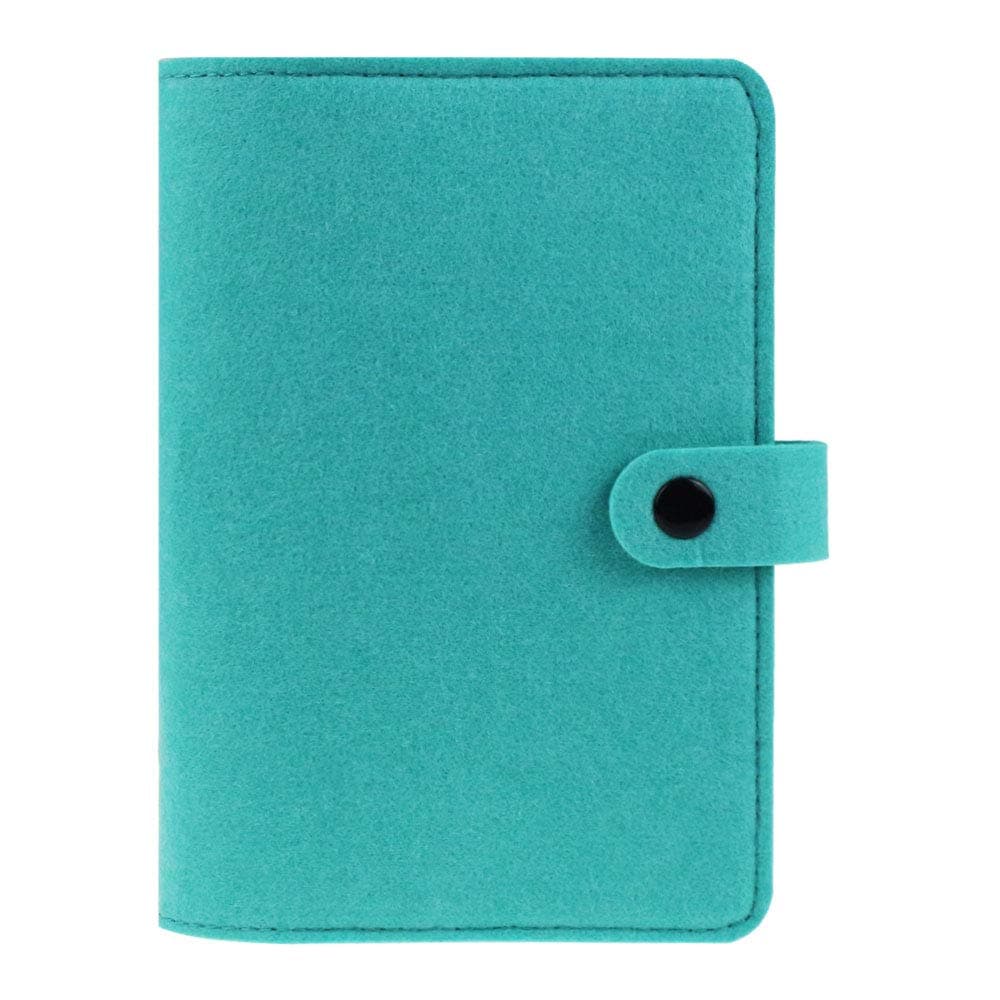 A6 Felt Binder Cover,Refillable 6 Round Ring Binder Cover Spiral Notebook Binder Personal Organizer Loose-Leaf Cover,Travel Journal Notebook Cover for Men and Women,Green