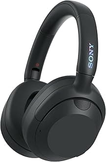 ULT WEAR - Wireless Noise Cancelling Headphones, ULT POWER SOUND, Ultimate Deep Bass, Same Processor as WH-1000XM5, Clear Calls, 30hr Battery, IOS & Android - Black