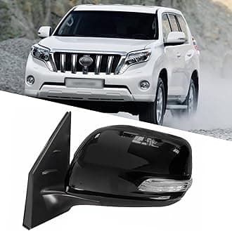 Driver Side Mirror Fit for 2012-2016 Toyota Land Cruiser LC200 Side Mirror Replacement Rear View Mirrors Accessories Turn Light,Electric Folding,Electric Adjustment,Heated