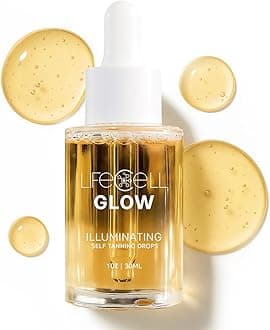 Glow Self-Tanning Drops for Face & Body, DHA & Squalane Formula, Customizable Tan, Streak-Free, Hydrating, Fragrance-Free, Non-Comedogenic, Safe for All Skin Types, 1 Fl Oz