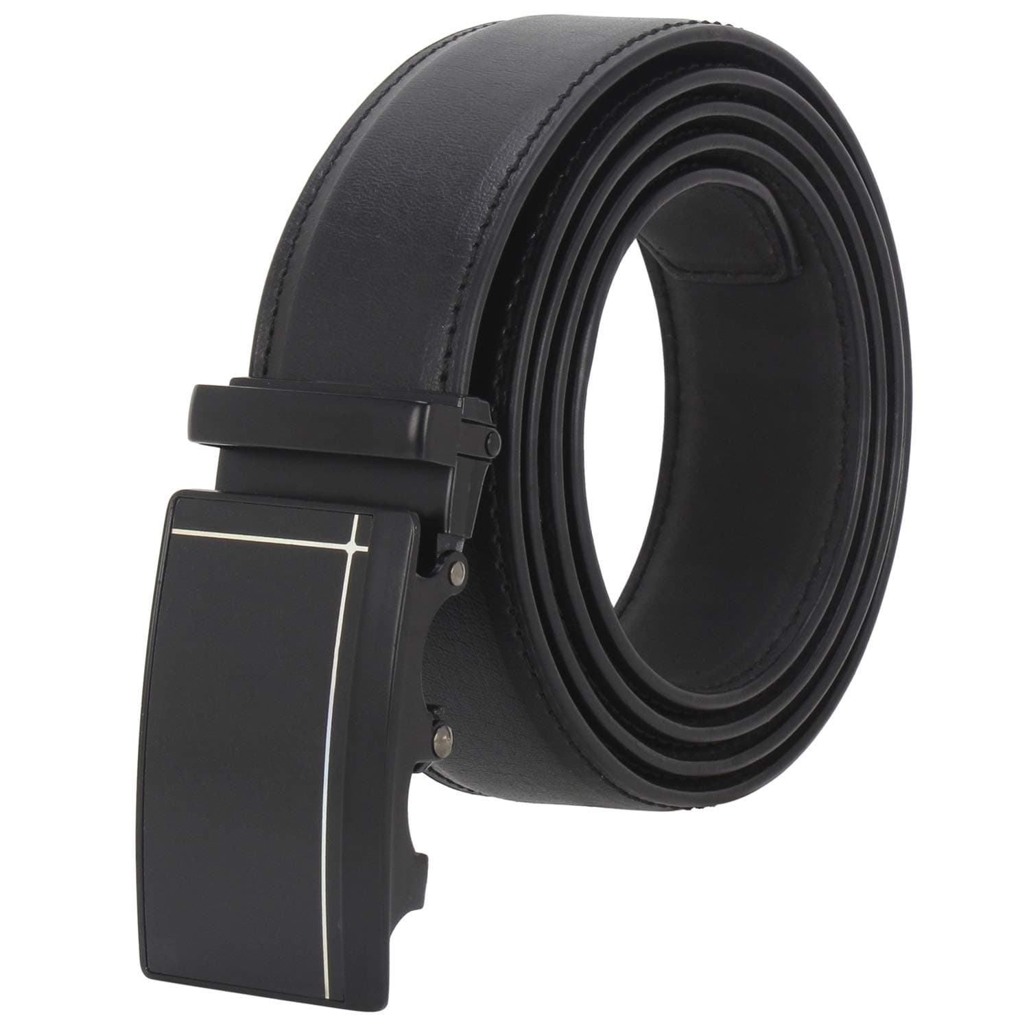 Men's PU Leather Auto Lock Belt