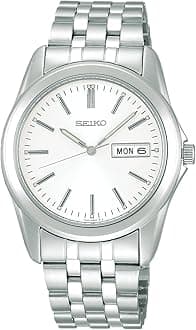 [Seiko Watch] Wristwatch Seiko Selection Men's Quartz Watch, silver/white, Bracelet Type