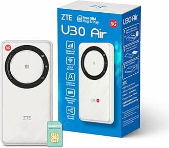 U30AIR 5G Mobile WiFi Hotspot, Portable Pocket Router with SIM Slot, Unlocked 5G MiFi, Dual-Band Wi-Fi, Travel & Caravan Internet, High-Speed Connectivity for Multiple Devices