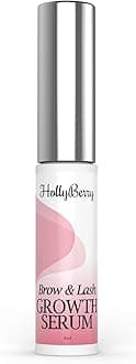 Eyelash Growth Serum and Eyebrow Max strength peptide Enhancing Conditioner For Longer Lash and Brows by Hollyberry Cosmetics